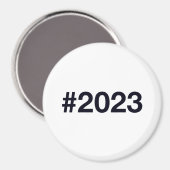 Hashtag 2023 magnet (Vorderseite/Rückseite)