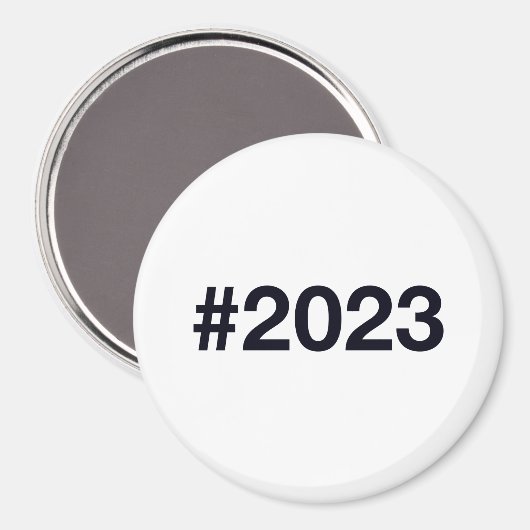 Hashtag 2023 magnet (Vorderseite/Rückseite)
