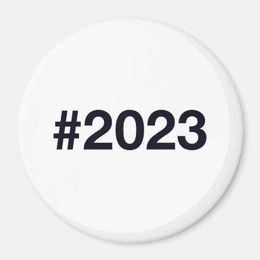 Hashtag 2023 magnet (Vorne)