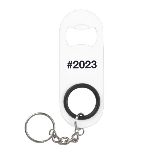 Hashtag 2023 mini flaschenöffner (Vorderseite)