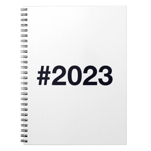 Hashtag 2023 notizblock (Vorderseite)