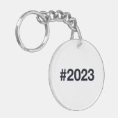 Hashtag 2023 schlüsselanhänger (Vorderseite links)