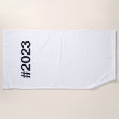 Hashtag 2023 strandtuch (Vorderseite)