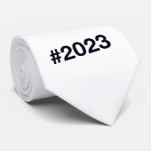 Hashtag 2 Geburtstag 2023 Jahrestag Krawatte (Gerollt)