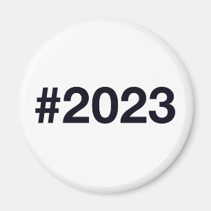 Hashtag 2 Geburtstag 2023 Jahrestag Magnet