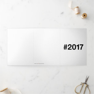 Hashtag 8 Geburtstag Jahr 2017 Dreifach Gefaltete Karte
