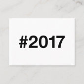 Hashtag 8 Geburtstag Jahr 2017 Visitenkarte (Vorderseite)