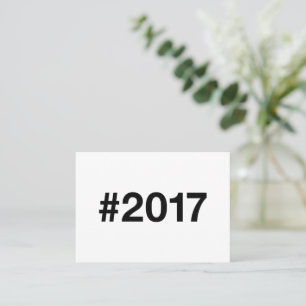 Hashtag 8 Geburtstag Jahr 2017 Visitenkarte