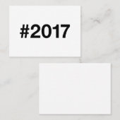 Hashtag 8 Geburtstag Jahr 2017 Visitenkarte (Vorne/Hinten)