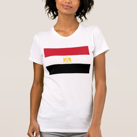Hashtag Ägypten Flagge T-Shirt (Vorderseite)