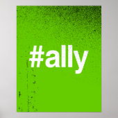 HASHTAG ALLY POSTER (Vorne)
