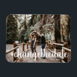 Hashtag ändern Datum Foto Magnet<br><div class="desc">manchmal kommt eine Zeit, in der Pläne sich ändern und Sie sich anpassen mĂĽssen, sodass wir Ihnen die Möglichkeit geben, Ihren Lieben Ihre neuen Pläne mit benutzerdefiniertem Foto und Skript anzukĂĽndigen</div>