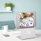 Hashtag-Aufkleber für Hochzeiten Aufkleber (Laptop auf Schreibtisch)