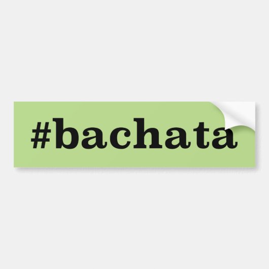 Hashtag Bachata Autoaufkleber (Vorne)