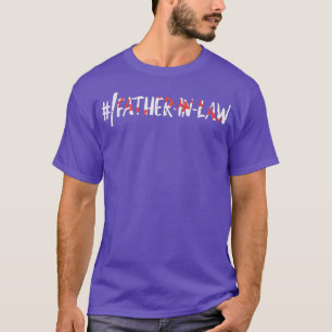 Hashtag Baseball Bat FatherInLaw Vathers Day Sport T-Shirt