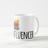 Hashtag Bookinfluencer Reading Cartoon Kaffeetasse (VorderseiteRechts)