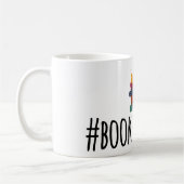Hashtag Bookinfluencer Reading Cartoon Kaffeetasse (Links)