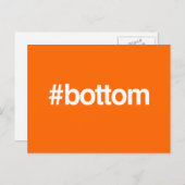 HASHTAG BOTTOM POSTKARTE (Vorne/Hinten)