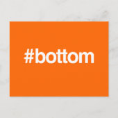HASHTAG BOTTOM POSTKARTE (Vorderseite)