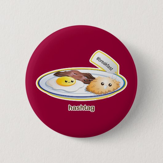 Hashtag Button (Vorderseite)
