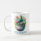 Hashtag Cactuslove Kaffeetasse (Links)