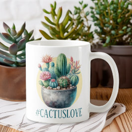 Hashtag Cactuslove Kaffeetasse