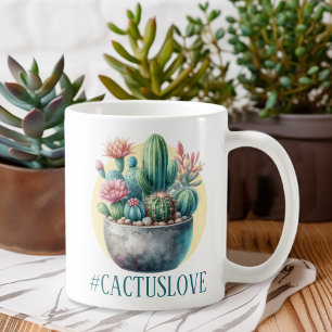 Hashtag Cactuslove Kaffeetasse