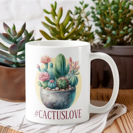 Hashtag Cactuslove Kaffeetasse
