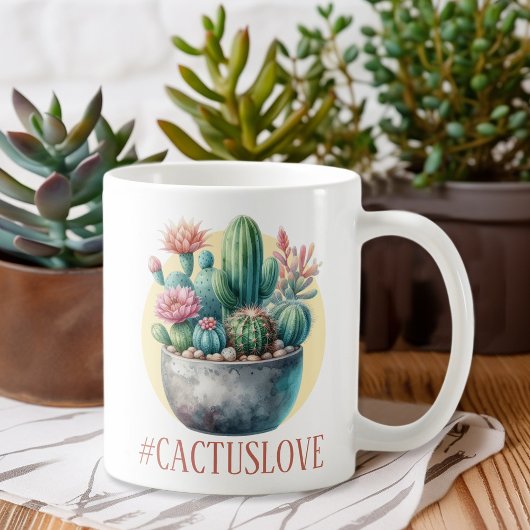 Hashtag Cactuslove Kaffeetasse