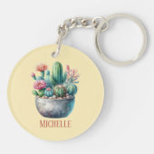 Hashtag Cactuslove Schlüsselanhänger (Rückseite)