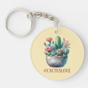 Hashtag Cactuslove Schlüsselanhänger