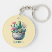 Hashtag Cactuslove Schlüsselanhänger (Rückseite)