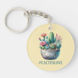 Hashtag Cactuslove Schlüsselanhänger