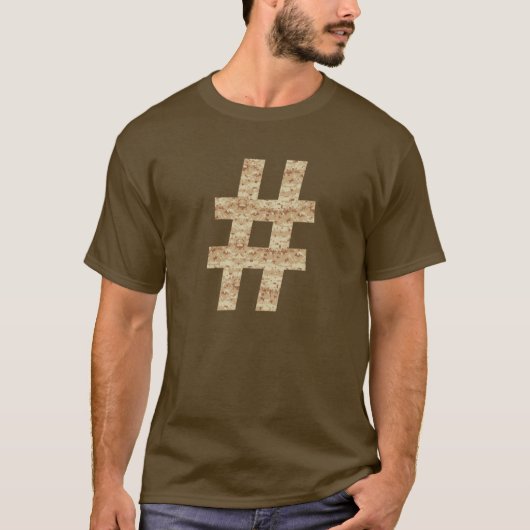 Hashtag Camouflage T-Shirt (Vorderseite)