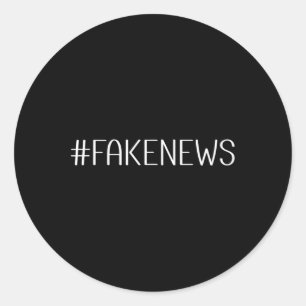 Hashtag Fake News Medien Politik Trump Republikane Runder Aufkleber