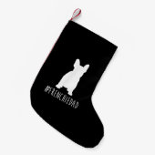 hashtag frenchdad Französisch Bulldogdad Kleiner Weihnachtsstrumpf (Vorderansicht (hängend))
