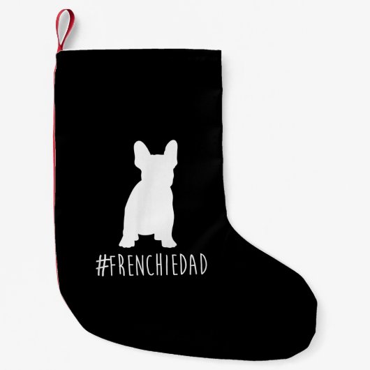 hashtag frenchdad Französisch Bulldogdad Kleiner Weihnachtsstrumpf (Vorderseite)