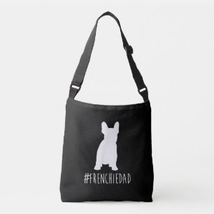 hashtag frenchdad Französisch Bulldogge Papa Tragetaschen Mit Langen Trägern