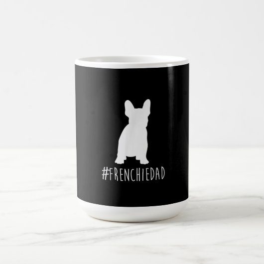 Hashtag Frenchdad French Bulldog Kaffeetasse (Mittel)