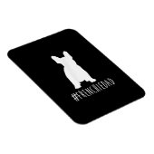 Hashtag Frenchdad French Bulldog Magnet (Rechte Seite)