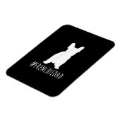 Hashtag Frenchdad French Bulldog Magnet (Linke Seite)