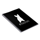 Hashtag Frenchdad French Bulldog Notizblock (Rechte Seite)