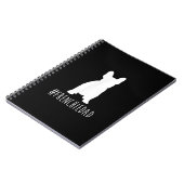 Hashtag Frenchdad French Bulldog Notizblock (Linke Seite)