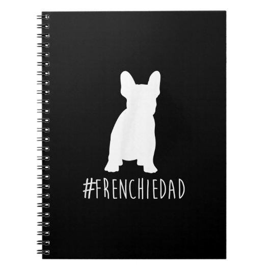 Hashtag Frenchdad French Bulldog Notizblock (Vorderseite)