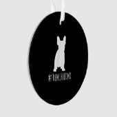 Hashtag Frenchdad French Bulldog Ornament (Vorderseite)