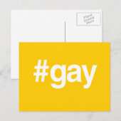 HASHTAG GAY POSTKARTE (Vorne/Hinten)