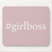 Hashtag Girl Boss Pink Mousepad (Vorne)
