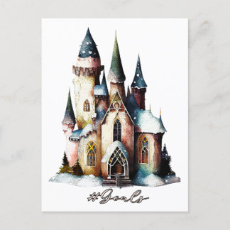 Hashtag Goals - Fairy Princess Fantasy Castle Postkarte