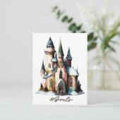 Hashtag Goals - Fairy Princess Fantasy Castle Postkarte (Stehend Vorderseite)