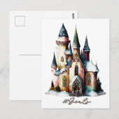 Hashtag Goals - Fairy Princess Fantasy Castle Postkarte (Vorne/Hinten)